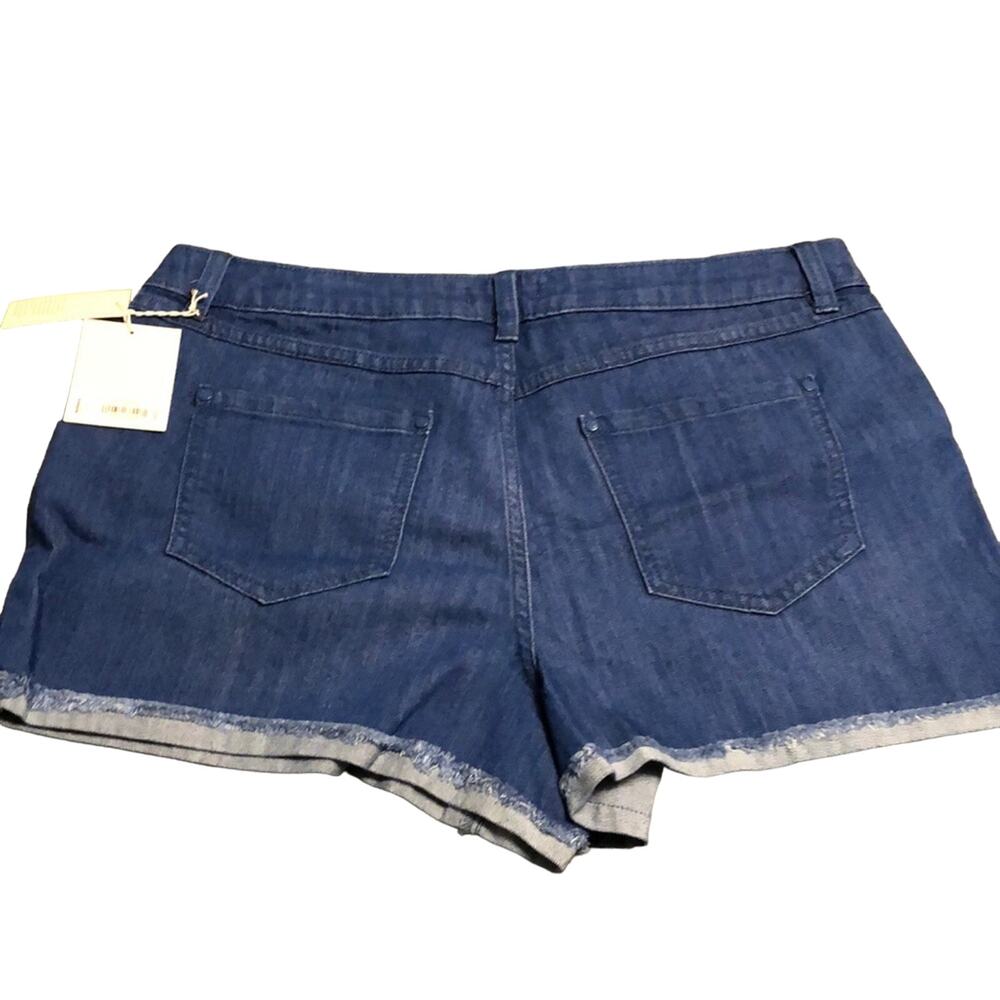 LC Lauren Conrad Embroidered Denim Shorts NWT Woman Size 12 - Picture 2 of 8